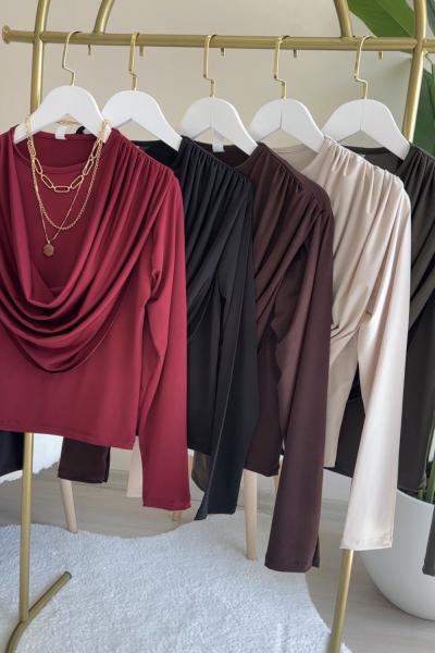 2 Adet Degaje Bluz Çoklu Renk