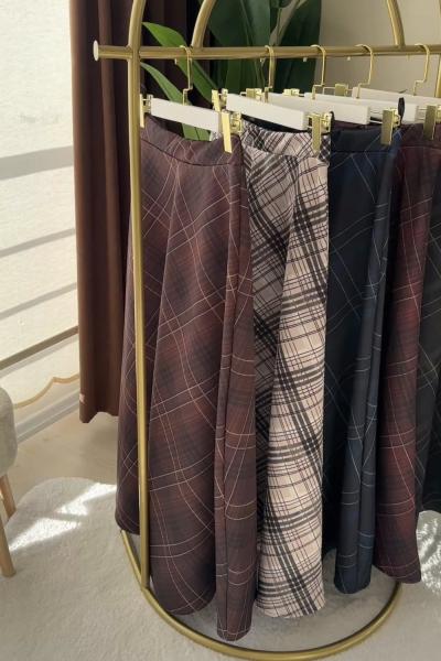 2 Adet Ekose Etek Çoklu Renk