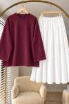 Bordo Oysho Body Vual Etek Bordo