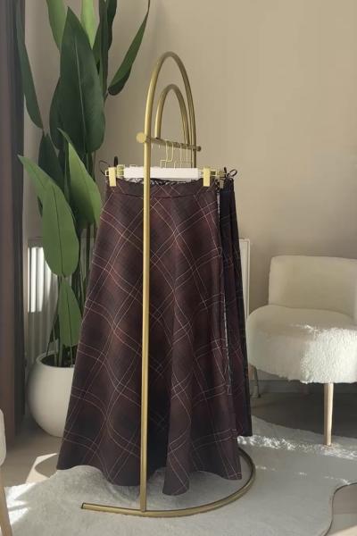 Ekose Etek Kahverengi