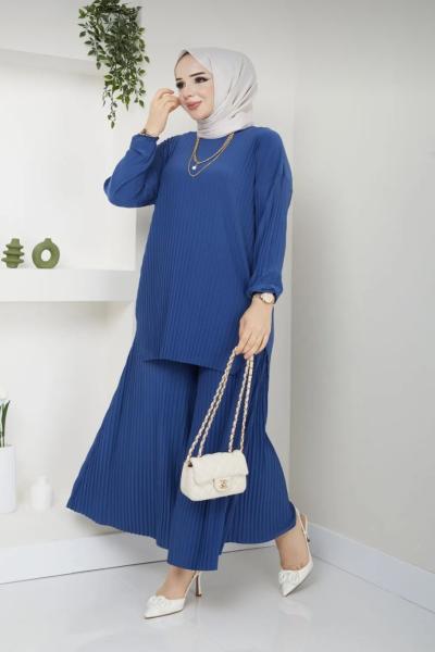 Ela Takım Saks Mavisi