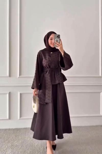 Elena Takım Kahverengi