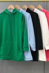 Kapşonlu Sweat Zümrüt