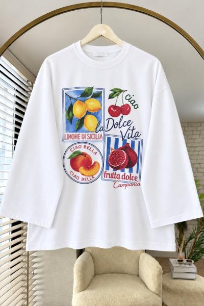 Karışık Meyve Baskılı Oysho Sweat ...