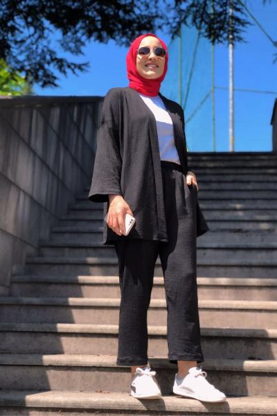 Kimono Takım Siyah