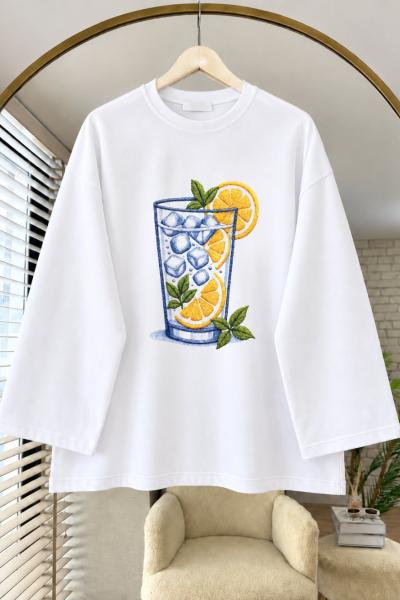Limon Baskılı Oysho Sweat ..