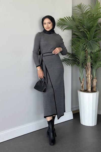 Pinterest Elbise Antrasit